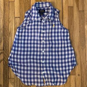 Polo Ralph Lauren Sleeveless Button up top